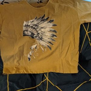 New Woman casual printed round neck cotton shirt I